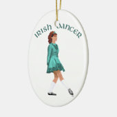 Soft Shoe Irish Dancer in Türkis Keramik Ornament (Links)