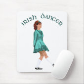 Soft Shoe Irish Dancer in Türkis Mousepad (Mit Mouse)