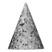 Soft Silver Grauer Glitzer #1 Partyhütchen (Rückseite)