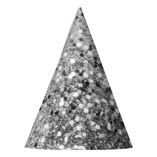 Soft Silver Grauer Glitzer #1 Partyhütchen (Links)