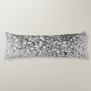 Soft Silver Grauer Glitzer #1 Seitenschläferkissen