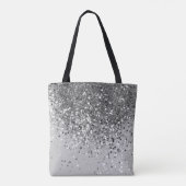 Soft Silver Grauer Glitzer #1 Tasche (Rückseite)