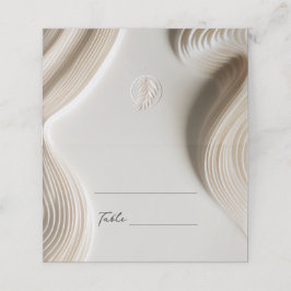Soft-Skulpturen Elfenbeinhochzeit Platzkarte