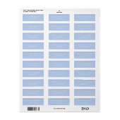 Soft Sky Blue - Classic Address Label (Vorne)