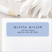 Soft Sky Blue - Classic Address Label (Insitu)