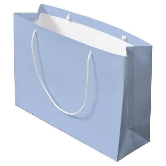 Soft Sky Blue Large Gift Bag Große Geschenktüte (Rückseite Schrägansicht)