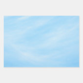 Soft Sky Blue Minimal Gradient Design Geschenkpapier Set (Vorderseite)
