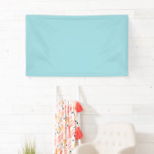 Soft Sky Blue Solid Color Banner (Insitu)