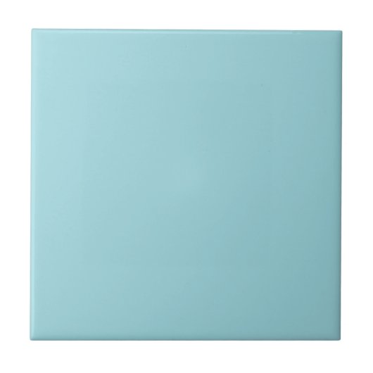 Soft Sky Blue Solid Color Fliese (Vorderseite)