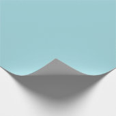 Soft Sky Blue Solid Color Geschenkpapier (Ecke)