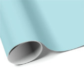 Soft Sky Blue Solid Color Geschenkpapier (Rolleneckpunkt)