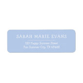 Soft Sky Blue - Stylish Return Address Labels (Vorne)