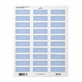 Soft Sky Blue - Stylish Return Address Labels (Vorne)