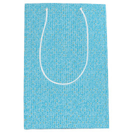 Soft Sky Blue & White Watercolor Ditsy Floral Patt Mittlere Geschenktüte