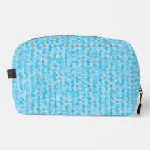 Soft Sky Blue & White Watercolor Ditsy Floral Patt