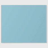 Soft Sky Light Powder Blue Solid Color Geschenkpapier (Flach)