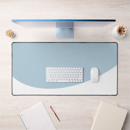 Soft Slate Blue Blender, weißer Wave auf der Unter Schreibtischunterlage