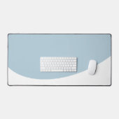 Soft Slate Blue Blender, weißer Wave auf der Unter Schreibtischunterlage (Tastatur & Maus)