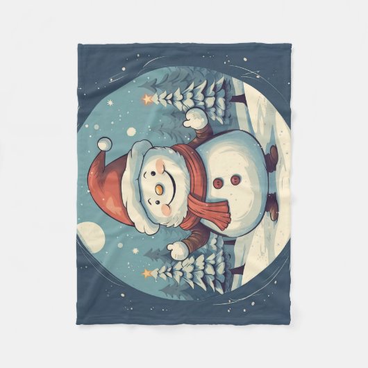 Soft Snowmen Fleecedecke (Vorderseite)
