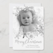 Soft & Snowy Weihnachtskarte Feiertagskarte (Vorderseite)