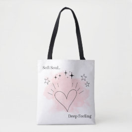 Soft Soul Deep Feeling Personalized Tote Bag Tasche
