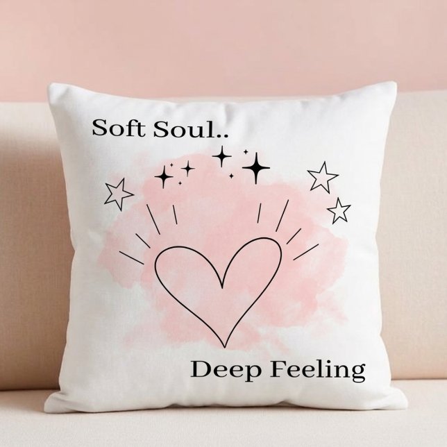 Soft Soul Kissen – Anpassbarer Text (Von Creator hochgeladen)