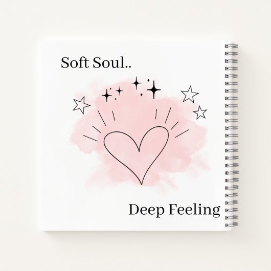Soft Soul Personalized Notebook Notizblock (Rückseite)