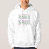 Soft Soul Strong Mind –Pastel Motivational T-Shirt Hoodie (Vorderseite)