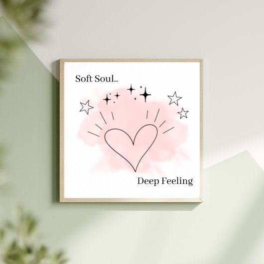 Soft Soul Wall Art – Modern Aesthetic Home Decor Poster