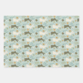 Soft Spring Hues Floral Bunny Set 3 Geschenkpapier Set (Vorderseite 3)