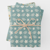 Soft Spring Hues Floral Bunny Set 3 Geschenkpapier Set (Beispiel)