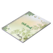 Soft Spring Leaves & Floral Pastel Background Notizblock (Linke Seite)