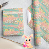 Soft Spring Osterfarben Niedlich Gelbe Chicks Geschenkpapier