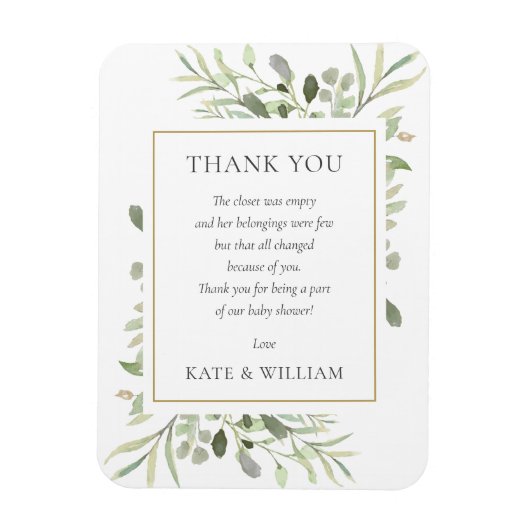 Soft Spring Verlasse Grünpflanzen Baby Duwer Gedic Magnet (Vertikal)