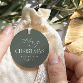 Soft Spruce Grün Personalisierte Weihnachtsgeschen Geschenkanhänger