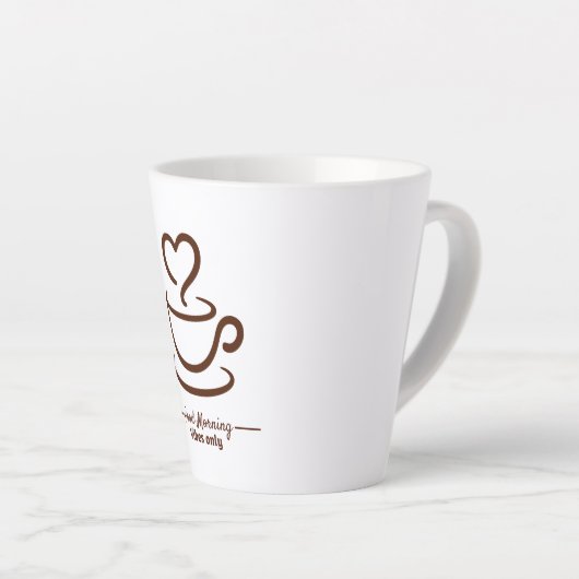 Soft Start Latte Coffee Tasse - Minimalistischer H (Rechte Ecke)