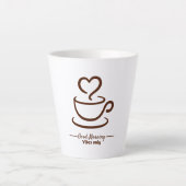 Soft Start Latte Coffee Tasse - Minimalistischer H (Vorderseite)