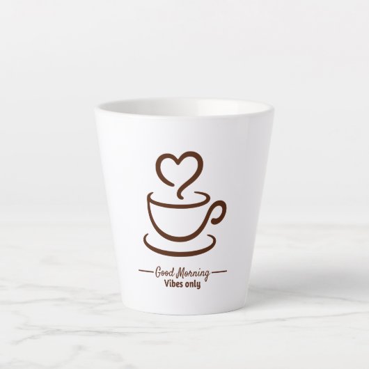 Soft Start Latte Coffee Tasse - Minimalistischer H (Vorderseite)