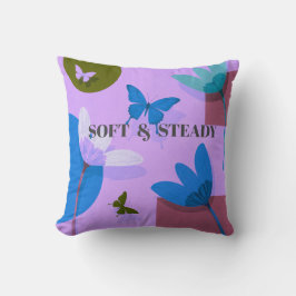 Soft & Steady Floral Schmetterling Wurfkissen Kissen