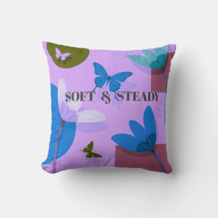 Soft & Steady Floral Schmetterling Wurfkissen Kissen