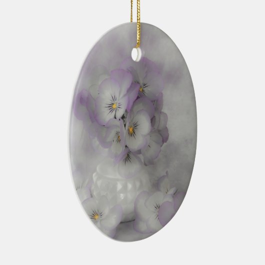 Soft Stiefmütterchen Keramik Ornament (Rechts)