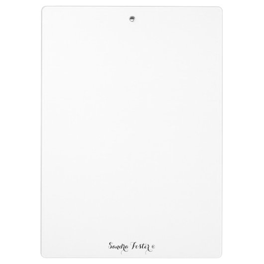 Soft Stiefmütterchen Klemmbrett (Rückseite)