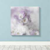 Soft Stiefmütterchen Leinwanddruck (Insitu (Holzboden))