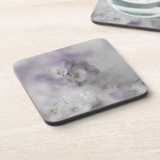 Soft Stiefmütterchen Untersetzer (Linke Seite)