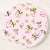 Soft Strawberries - Berry Sweet sandstone Getränkeuntersetzer (Vorne)