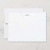 Soft Stripe Note Card Einladung (Vorderseite)