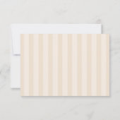 Soft Stripes Hochzeit RSVP Karte (Rückseite)
