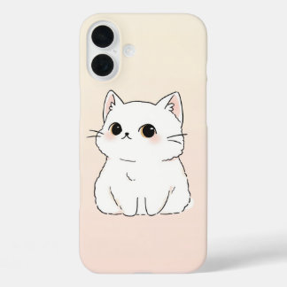 Soft & Stylish Cat Lover's iPhone 16 Case