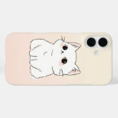 Soft & Stylish Cat Lover's iPhone 16 Case (Rückseite (Horizontal))