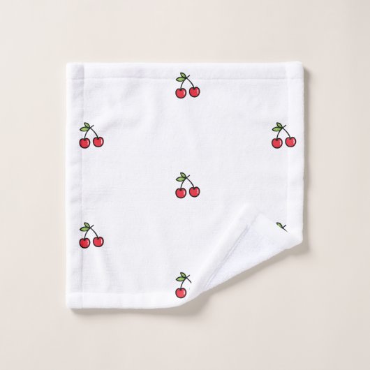 🍒 Soft & Stylish Cherry Bath Handtücher 🍒 (Waschlappen)